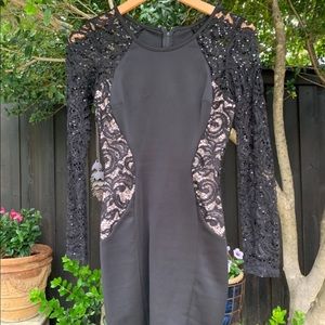 I.N. black body-con dress with sequins